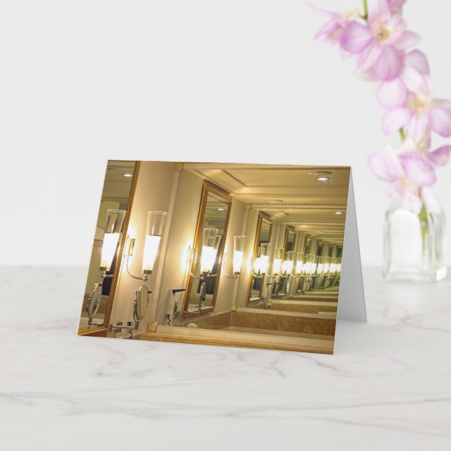 Carte Miroir d'infini (Orchidée)