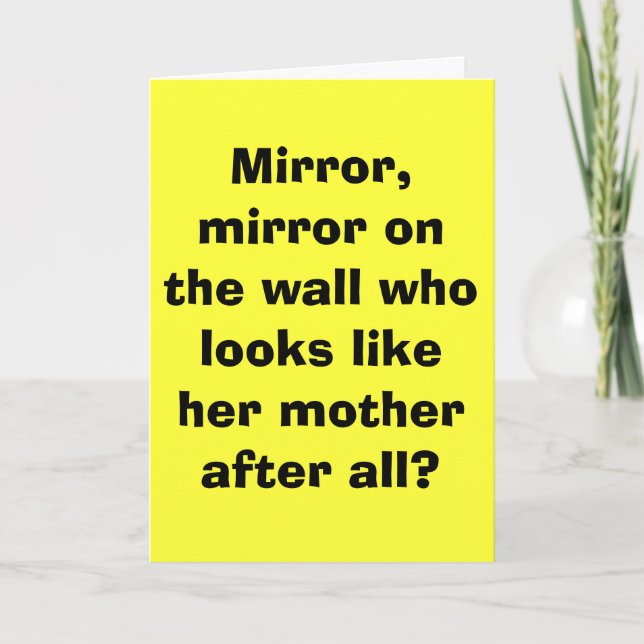 Carte Miroir, miroir sur le mur qui ressemble à son m… (Devant)
