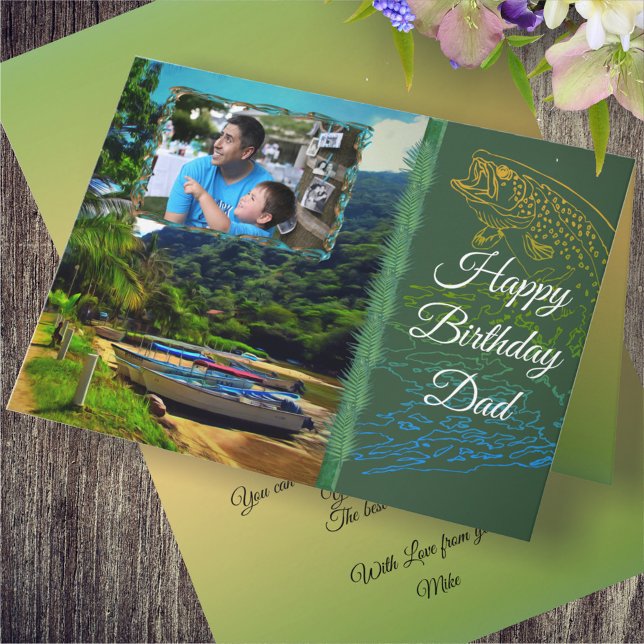 Carte Mismaloya Birthday Papa sur la rivière 0350 (Créateur téléchargé)