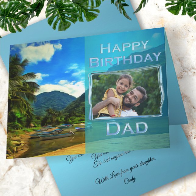 Carte Mismaloya River Anniversaire Papa 0344 (Créateur téléchargé)