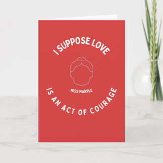 Carte Miss Marple Love Citation Card Anniversaire Valent