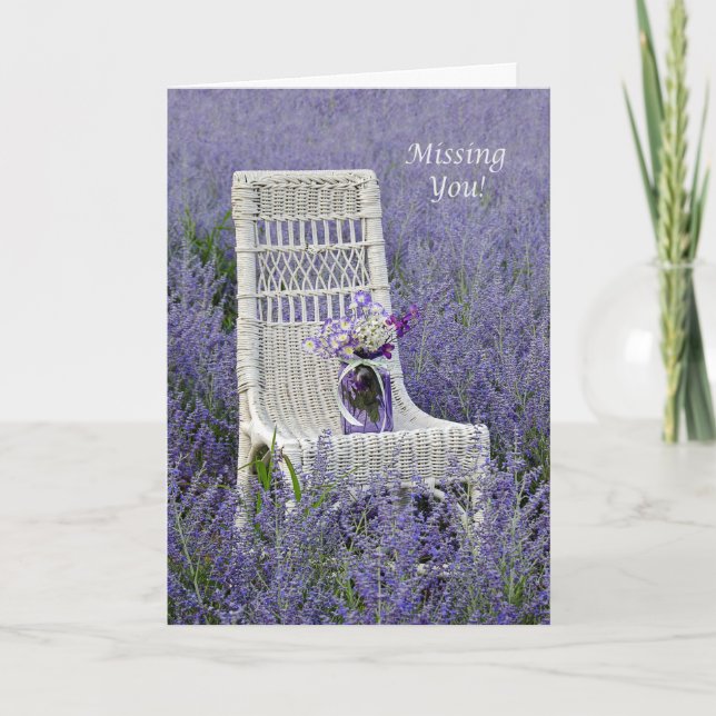 Carte Miss You Bouquet (Devant)