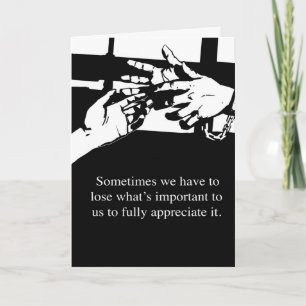 Carte Missing you, prison greeting card.