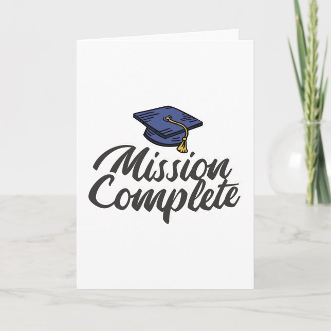 Carte Mission d'obtention du diplôme terminée (Devant)