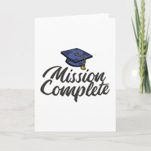 Carte Mission d'obtention du diplôme terminée