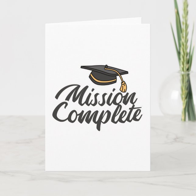 Carte Mission d'obtention du diplôme terminée (Devant)