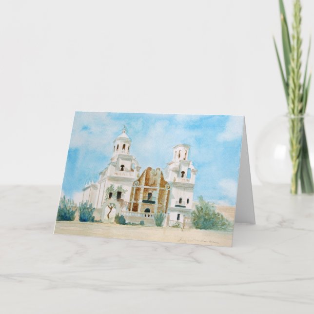 Carte Mission San Xavier del Bac (Devant)