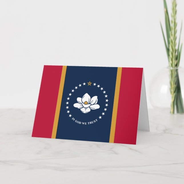 Carte Mississippian Flag, Flag of Mississippi (Devant)