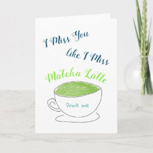 Carte Mlle Vous aimez Matcha Latte