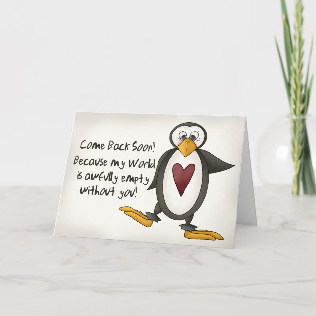 Carte Mlle You Penguin (Devant)