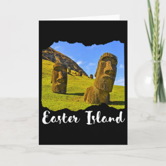 Carte Moai Statue Easter Island 