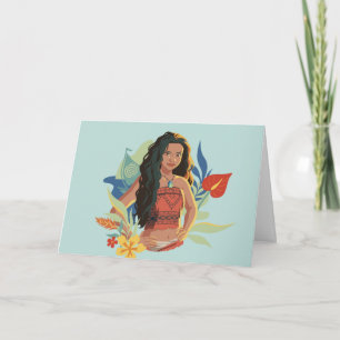 Carte Moana Live Action Portrait de Canoë Tropical