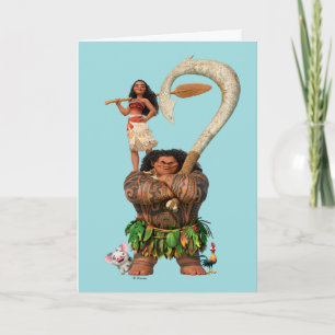 Carte Moana  Vrai à ton coeur