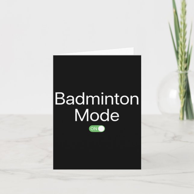 Carte Mode Badminton Activé Conception de Smartphone pou (Devant)