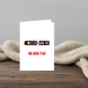 Carte MODE FOCUS Anniversaire