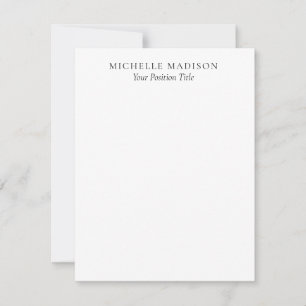 Carte Mode Nom Propre Minimaliste Tendance Professionnel