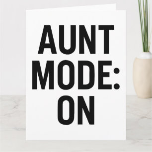 Carte Mode Tante Activé - Amusant Humour de famille