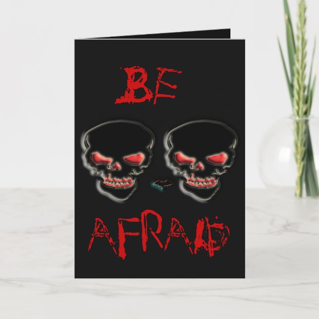 Carte modèle d'anniversaire d'Halloween - personna (Devant)
