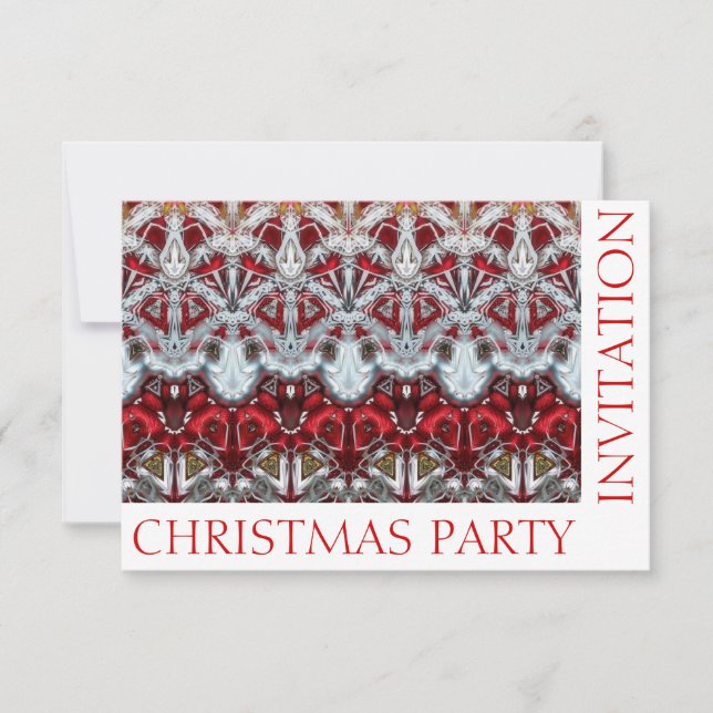 Carte Modèle d'invitation personnalisée pour Noël (Devant)