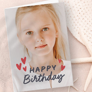 Carte Modern Cute Simple Photo personnalisée Accueil Ann