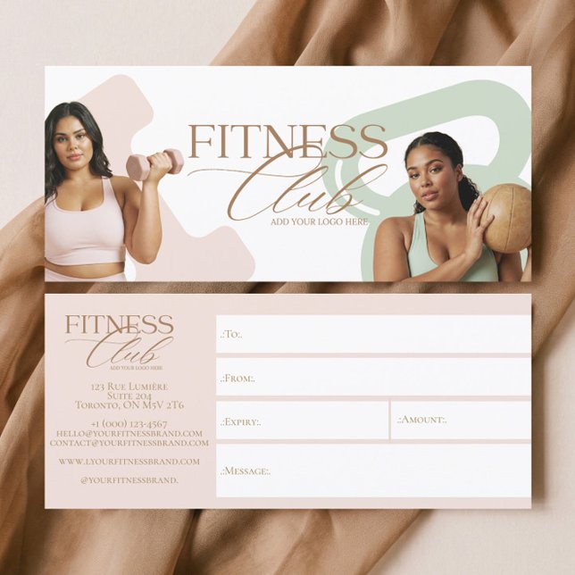 Carte Modern Fitness Personal Trainer Gift Certificate (Modern Fitness Personal Trainer Gift Certificate)