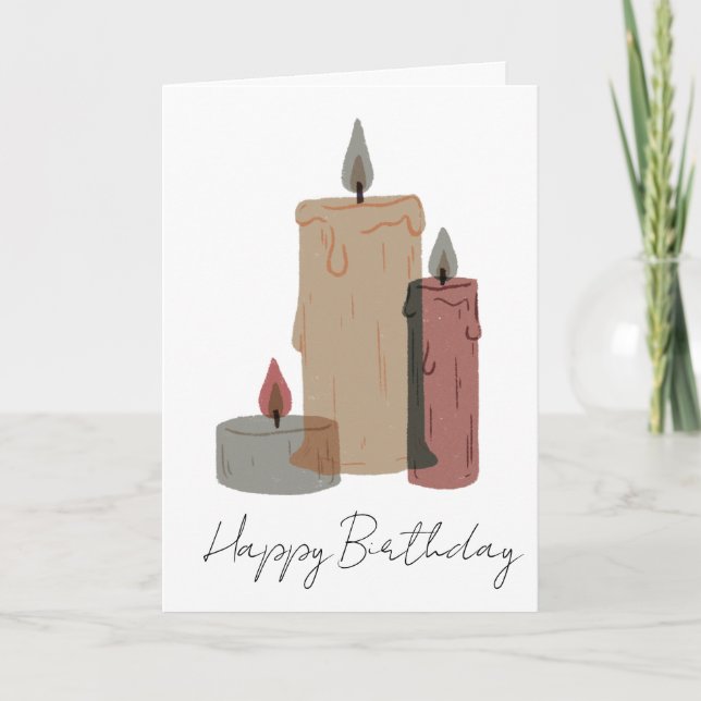 Carte Modern Minimalist Birthday Greeting (Devant)