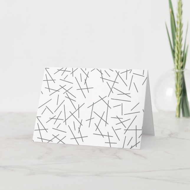 Carte Modern, simple, messy, trendy graphic line pattern (Devant)