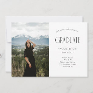 Carte Moderne 2023 diplômé Open House Celebration