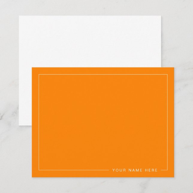 Carte moderne à billets plats personnalisée (Devant / Derrière)