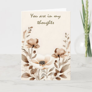 Carte Moderne Boho Pensée pour Toi