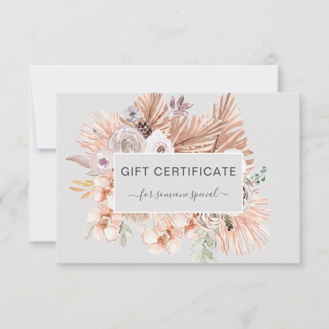 Carte Moderne Boho Tropical Business (Devant)