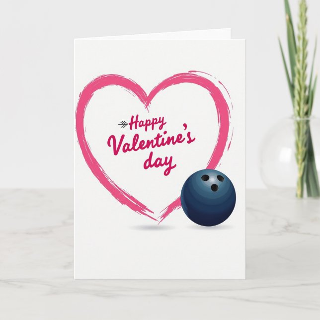 Carte moderne de la Saint-Valentin Fuchsia en form (Devant)