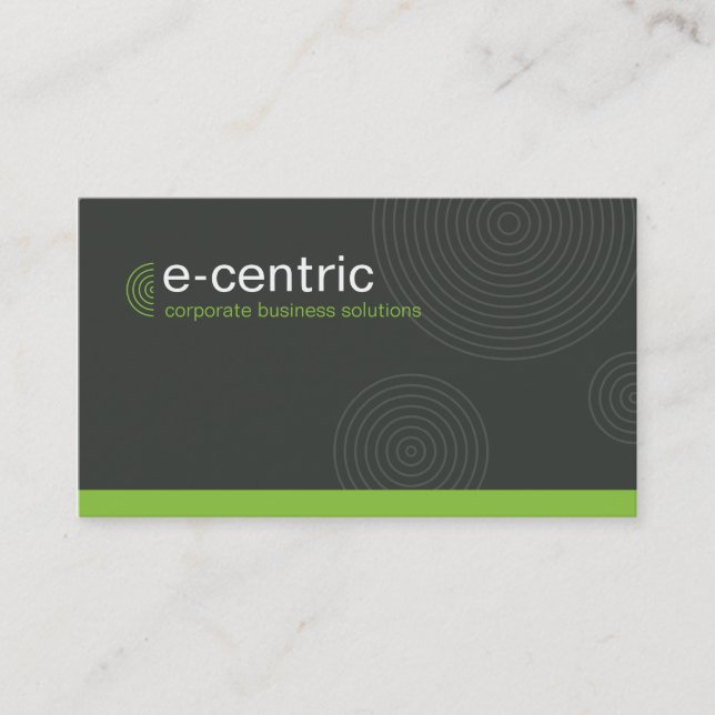 CARTE MODERNE dynamique centrée dynamique vert cit (Devant)