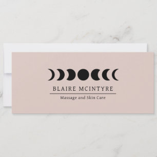 Carte Moderne Mauve Moon Phases Élégant certificat cadea