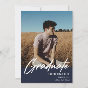 Carte Moderne Script Classe supérieure de la photo Gradu