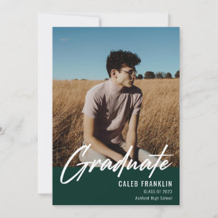 Carte Moderne Script Classe supérieure de la photo Gradu