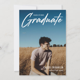 Carte Moderne Script Classe supérieure de la photo Gradu