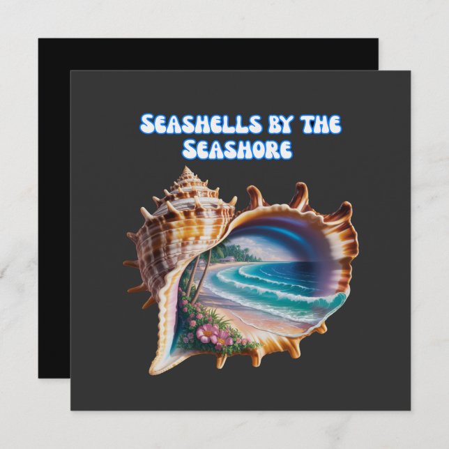 Carte Moderne Seashing Business (Devant / Derrière)