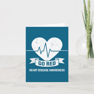 Carte Mois américain de la maladie cardiaque Go Red For 