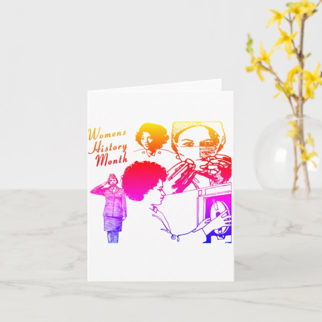 Carte Mois de l'histoire des femmes (Fleur jaune)