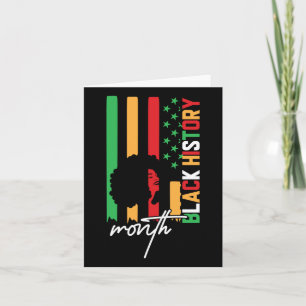 Carte Mois de l'histoire des Noirs African American Prid