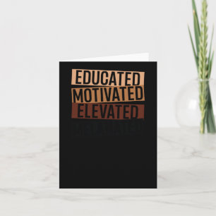 Carte Mois de l'histoire des Noirs - instruit motivé éle