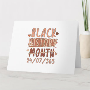 Carte Mois de l'histoire noire Afro Melanin Femmes noire