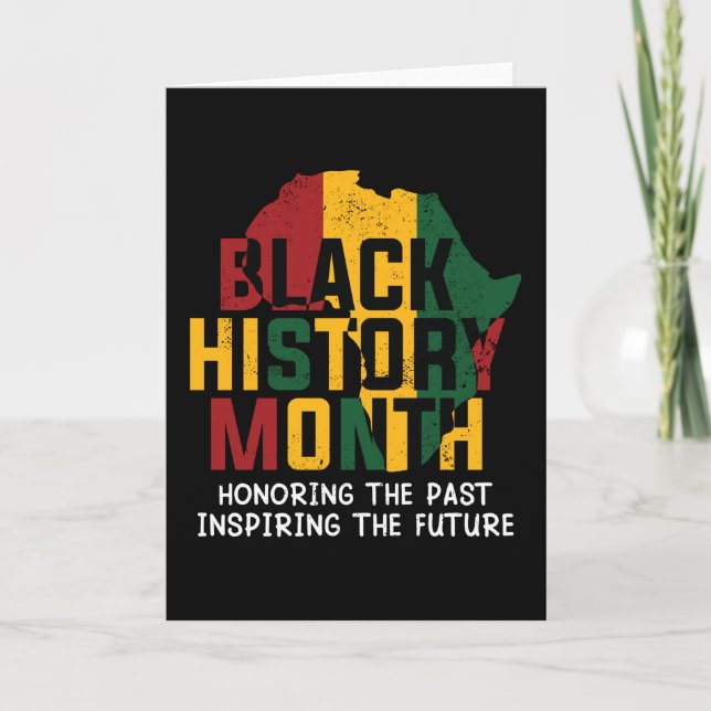 Carte Mois de l'histoire noire continent africain (Devant)