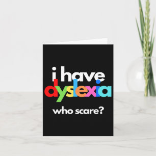 Carte Mois de sensibilisation à la dyslexie Semaine Thér