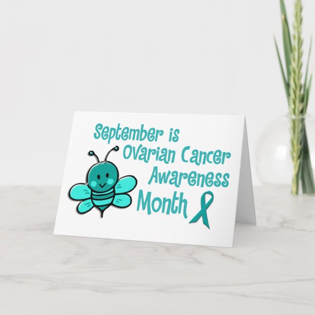 Carte Mois de sensibilisation au cancer de l'ovaire Abei (Devant)