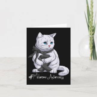 Carte Mois de sensibilisation au mélanome Chat noir au r