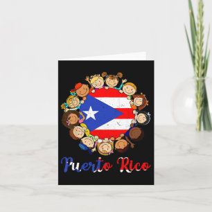 Carte Mois du patrimoine hispanique Porto Rico Enfants G