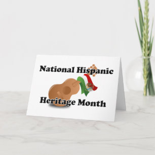 Carte Mois national du patrimoine hispanique - Guitare