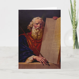 Carte Moïse le prophète sur le mont Sinaï – Épopée haute